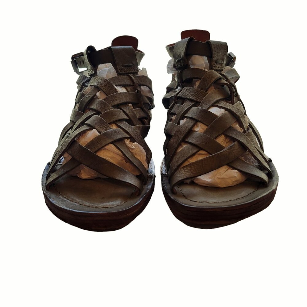 A.S.98 Army Green Sandals Size 37 - Picture 3 of 11